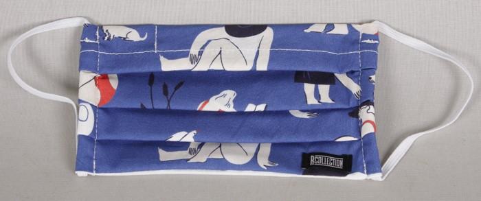 Kankaasta valmistettu kasvomaski.